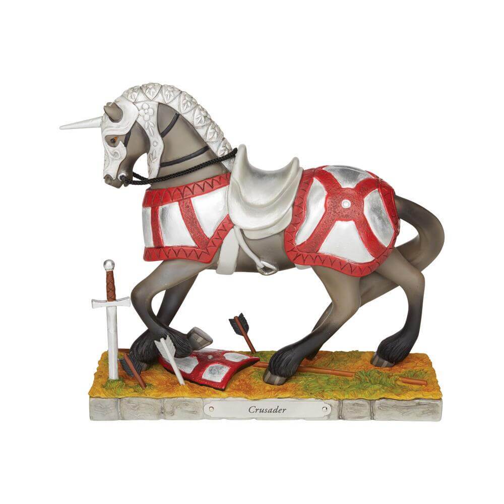 crusader knight on horse
