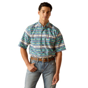 Ariat Denzel Classic Short Sleeve Shirt Front View