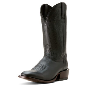 Ariat Willie Western Boot Midnight Black 3/4 Front view