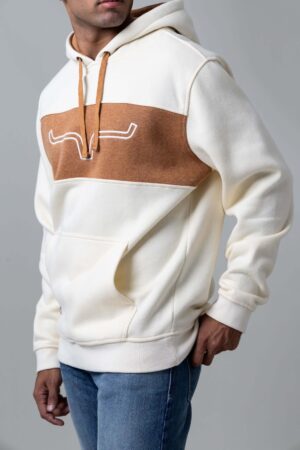 Kimes Ranch Ripon Hoodie Natural Angled Front View