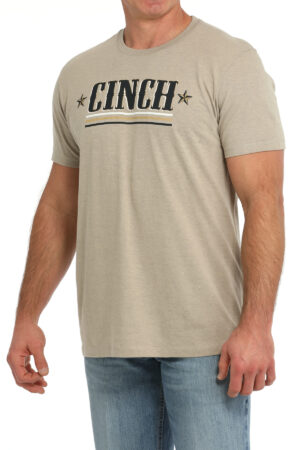 Cinch Heather Tan Star Tee