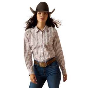 Ariat Kirby Stretch Shirt Winsome Geo Print Front View