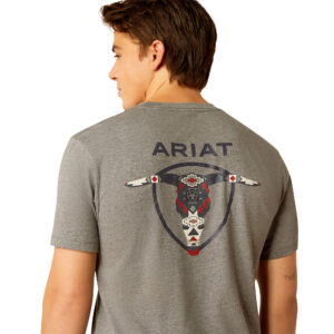 Ariat Southwest Longhorn Graphic Tee Detail Back View