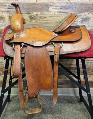 Used Roper Saddle with Smooth Tan Leather